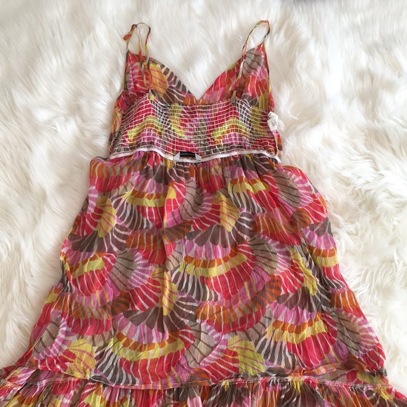 Trina Turk Floral Print Silk Belted Maxi Dress - Picture 8 of 14